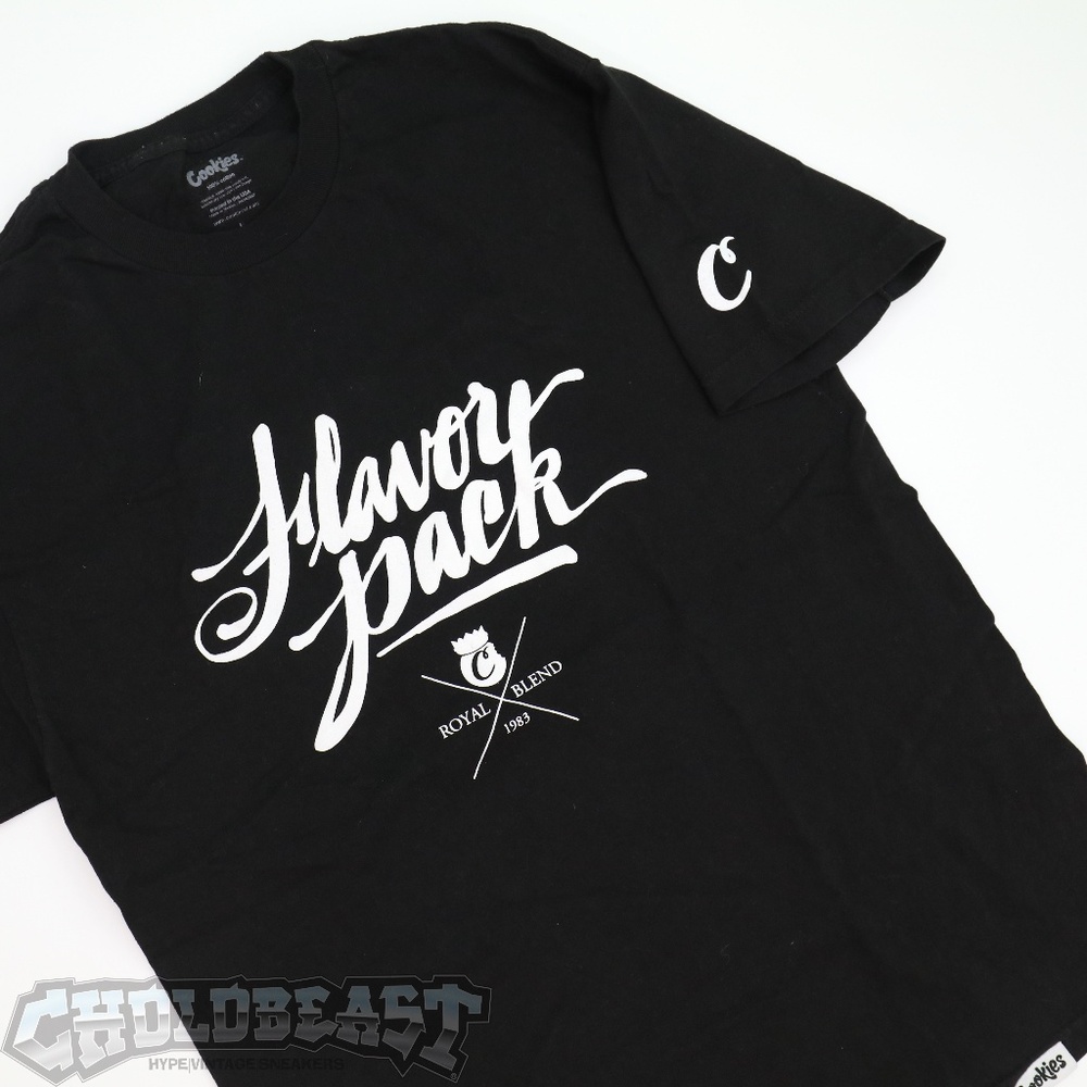 Cookies Flaver Pack Black Tee Shirt Sz L